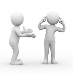 One person having church problems by refusing to listen.